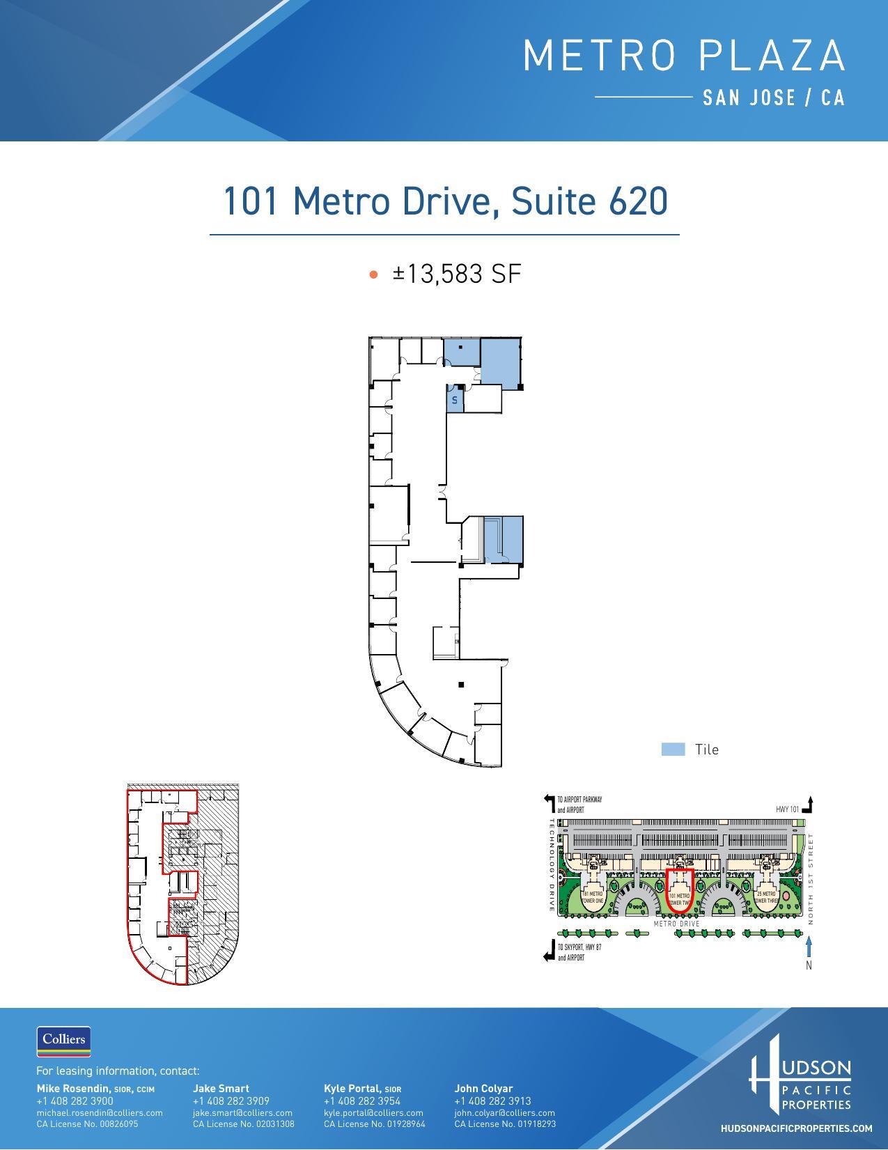 25 Metro Dr, San Jose, CA à louer Plan d’étage– Image 1 sur 1
