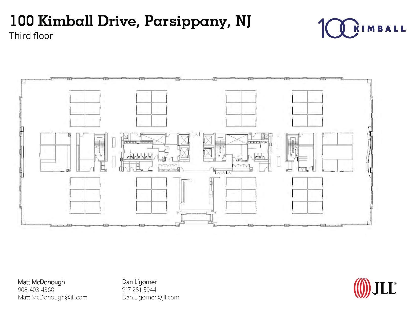100 Kimball Dr, Parsippany, NJ à louer Plan d’étage– Image 1 sur 6
