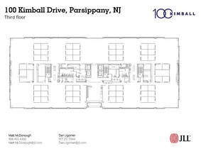 100 Kimball Dr, Parsippany, NJ à louer Plan d’étage– Image 1 sur 6