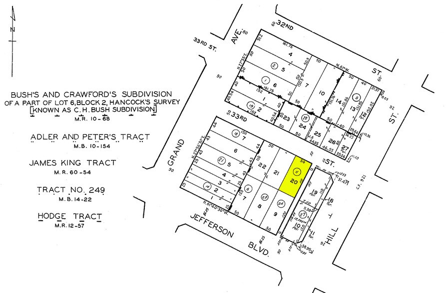 230 W 33rd St, Los Angeles, CA à louer - Plan cadastral – Image 2 sur 3