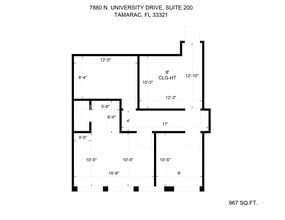 7880 N University Dr, Tamarac, FL à louer Plan de site– Image 1 sur 12