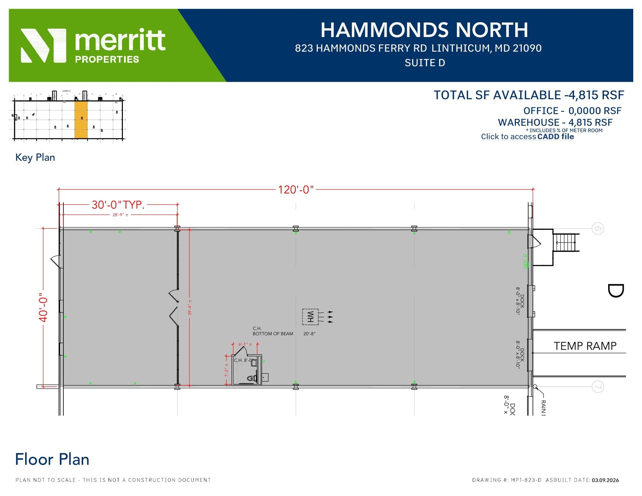 823 Hammonds Ferry Rd, Linthicum, MD à louer Plan d’étage– Image 1 sur 1