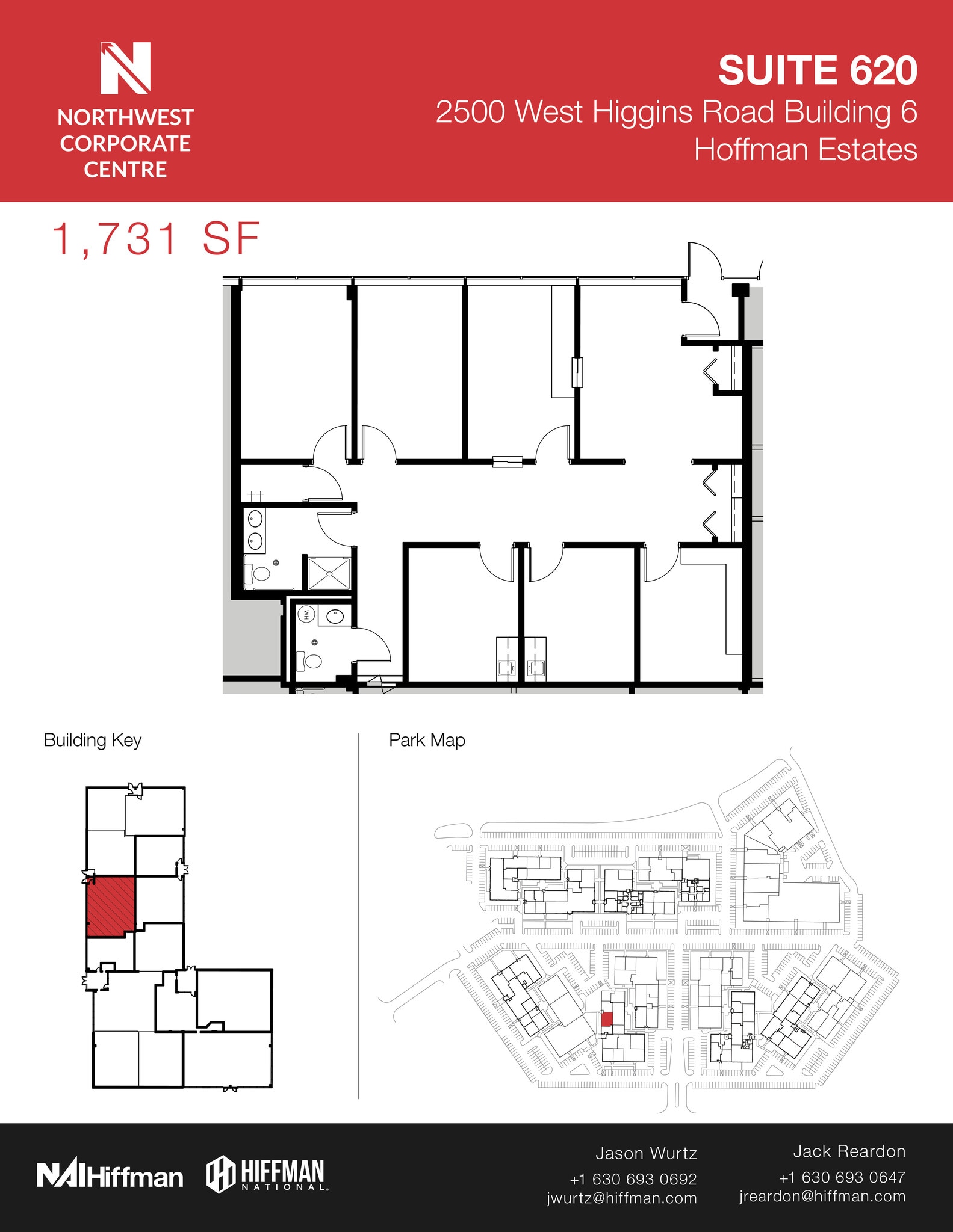 2500 W Higgins Rd, Hoffman Estates, IL à louer Plan d’étage– Image 1 sur 1
