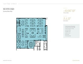 160 Pine St, San Francisco, CA à louer Plan d’étage– Image 1 sur 1