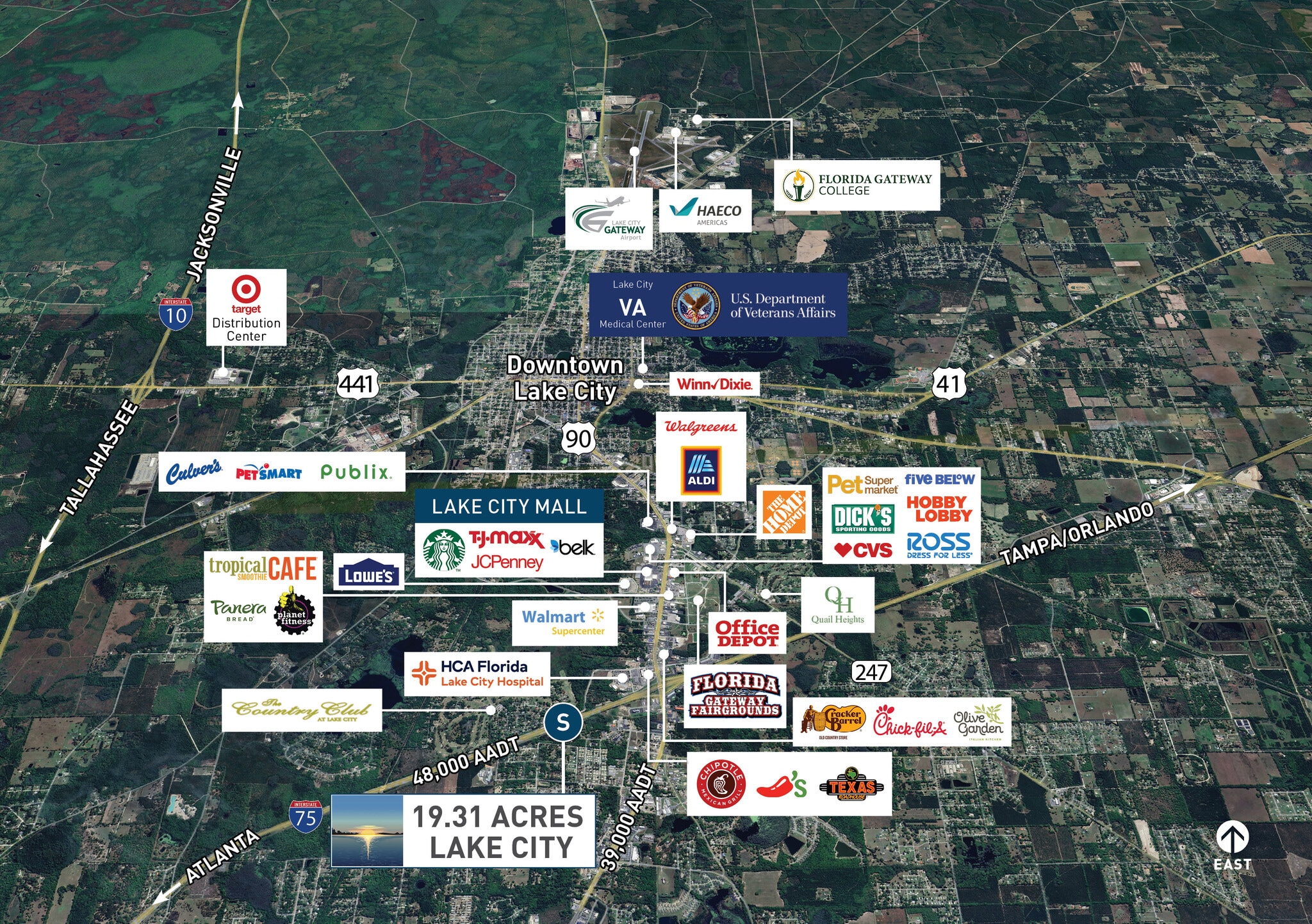 258 NW Fairway Dr, Lake City, FL à vendre Aérien– Image 1 sur 4