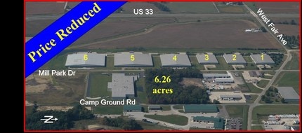1091 Mill Park Dr, Lancaster, OH - VUE AÉRIENNE vue de carte - Image1