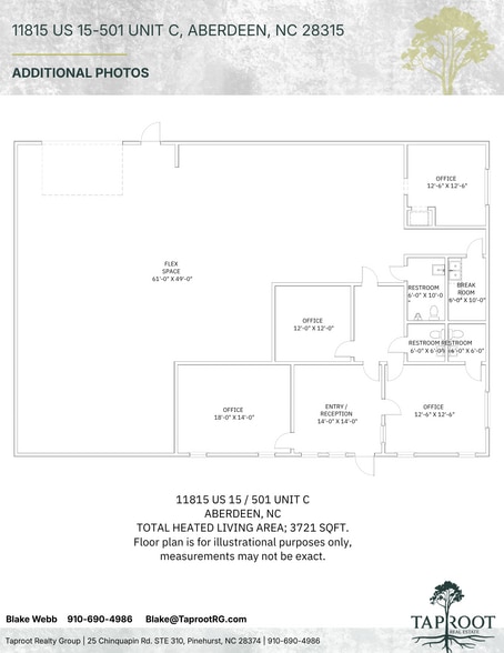 11815 US Highway 15-501, Aberdeen, NC à louer - Plan d’étage – Image 2 sur 17