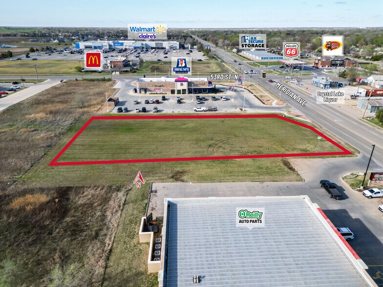 S. of SW/C at Meridian & 53rd St., Wichita, KS à vendre - Aérien – Image 2 sur 6