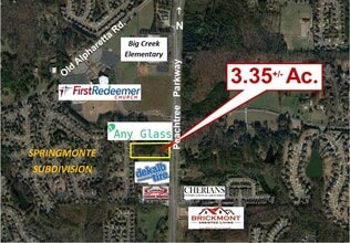 2152 Peachtree Pkwy, Cumming, GA - Vue aérienne vue de carte