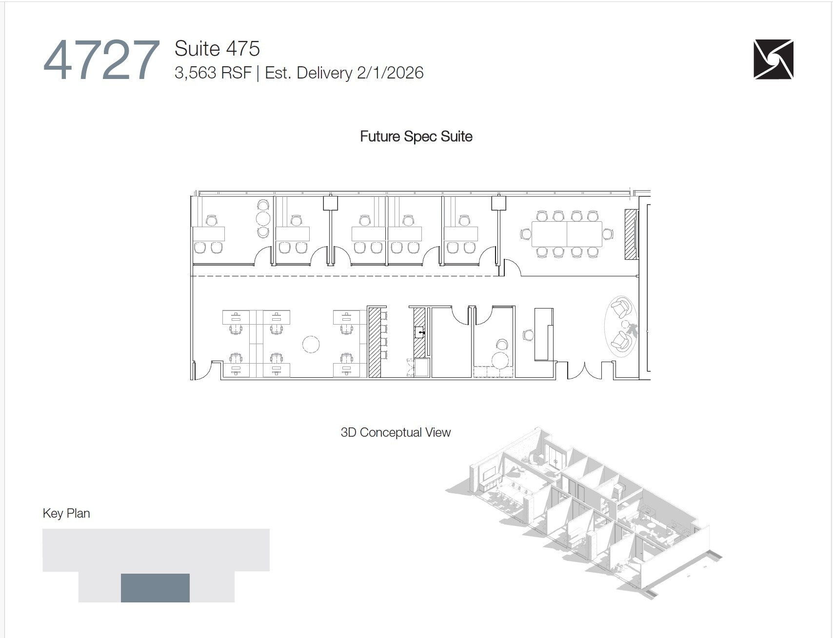 4747 Executive Dr, San Diego, CA à louer Plan d’étage– Image 1 sur 2