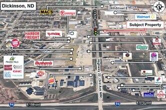 2090 3rd Ave W, Dickinson, ND - VUE AÉRIENNE  vue de carte - Image1