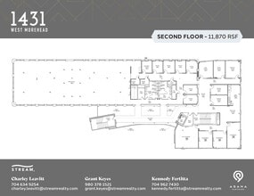 1431 W Morehead St, Charlotte, NC à louer Plan d’étage– Image 1 sur 1