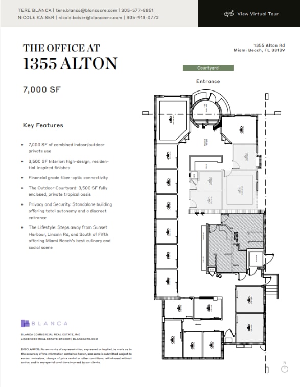 1355 Alton Rd, Miami Beach, FL à louer Plan d’étage– Image 1 sur 1