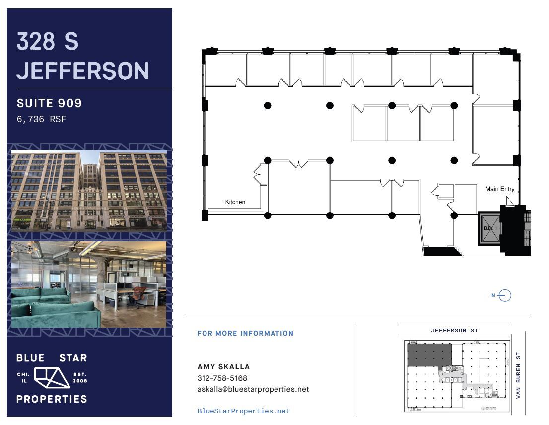 328 S Jefferson St, Chicago, IL à louer Plan d’étage– Image 1 sur 11