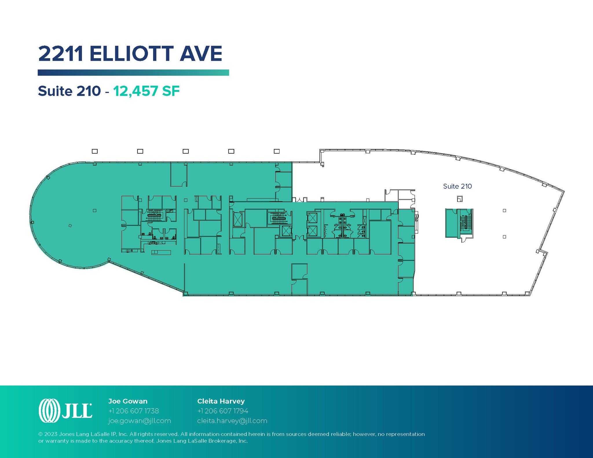 2211 Elliott Ave, Seattle, WA à louer Plan d’étage– Image 1 sur 1