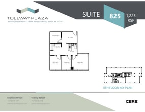 16000 N Dallas Pky, Dallas, TX à louer Plan d’étage– Image 1 sur 1