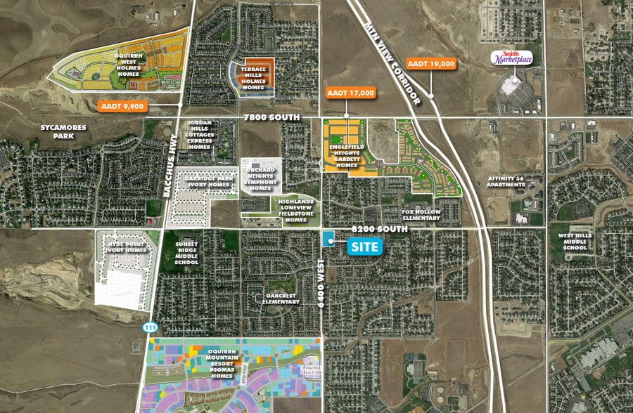 6383 W 8200 S, West Jordan, UT à vendre - Aérien – Image 2 sur 3