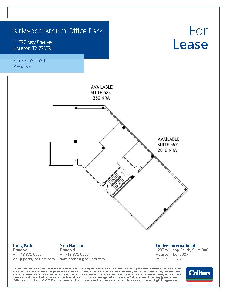 11777 Katy Fwy, Houston, TX à louer Plan d’étage– Image 1 sur 1