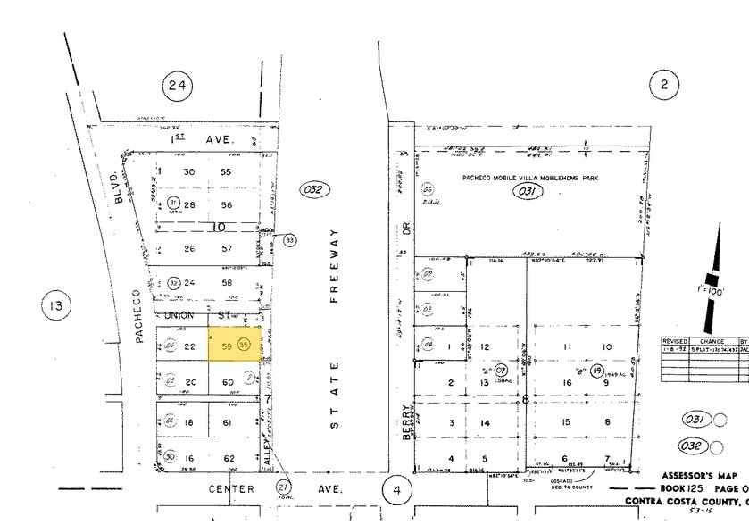 100 Union St, Pacheco, CA à vendre - Plan cadastral – Image 2 sur 3