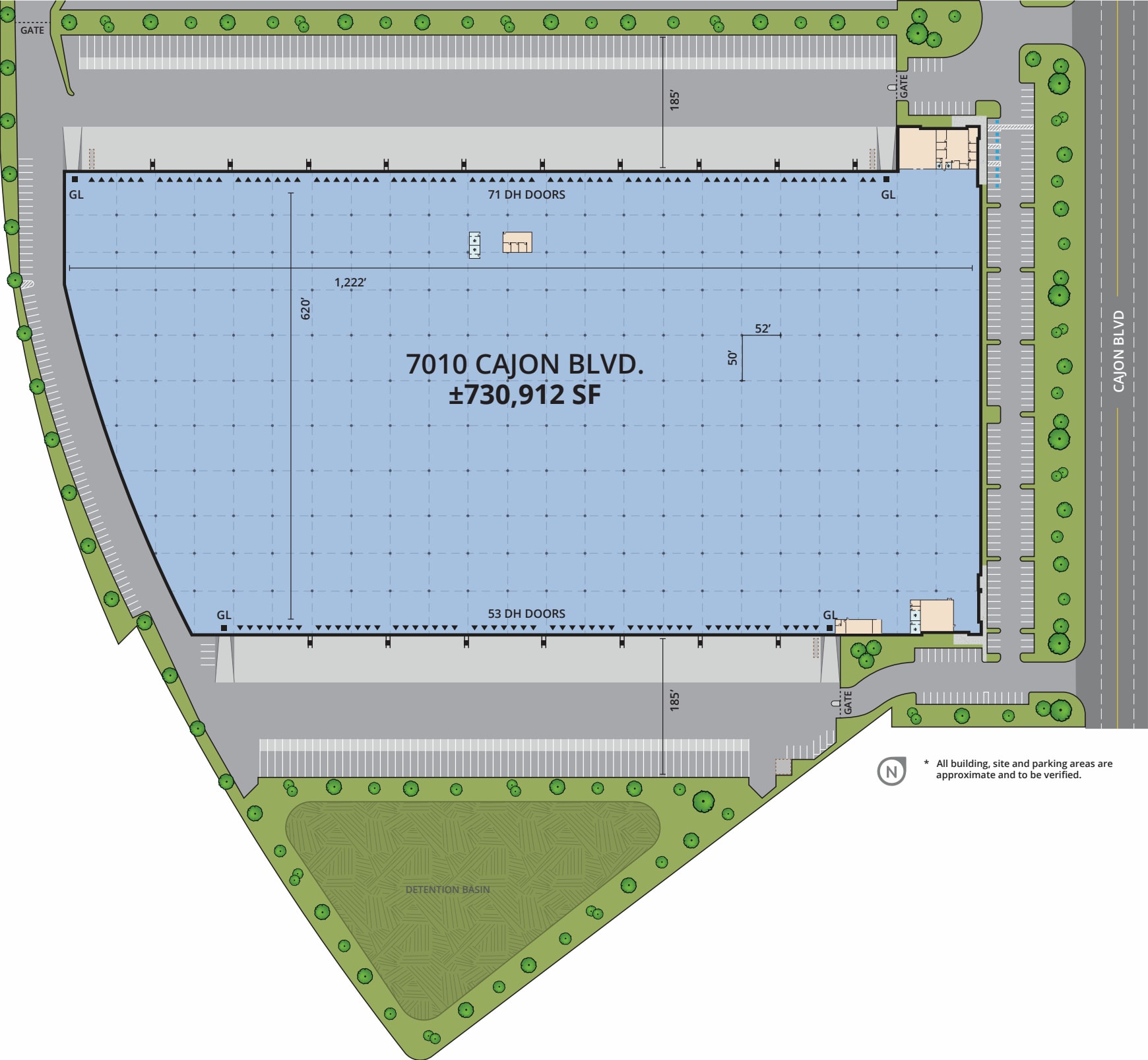 7010 N Cajon Blvd, San Bernardino, CA à louer Plan d’étage– Image 1 sur 1