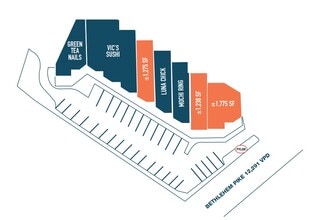 832 Bethlehem Pike, Springhouse, PA à louer Plan de site– Image 1 sur 1