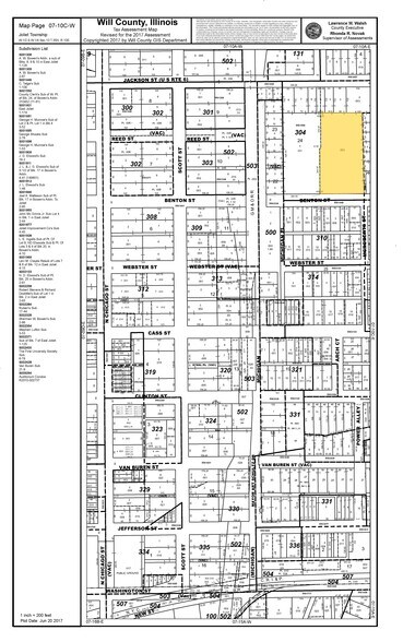 118-122 E Jackson St, Joliet, IL à louer - Plan cadastral – Image 3 sur 3