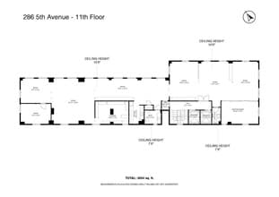 286-288 Fifth Ave, New York, NY à louer Plan d’étage– Image 1 sur 20