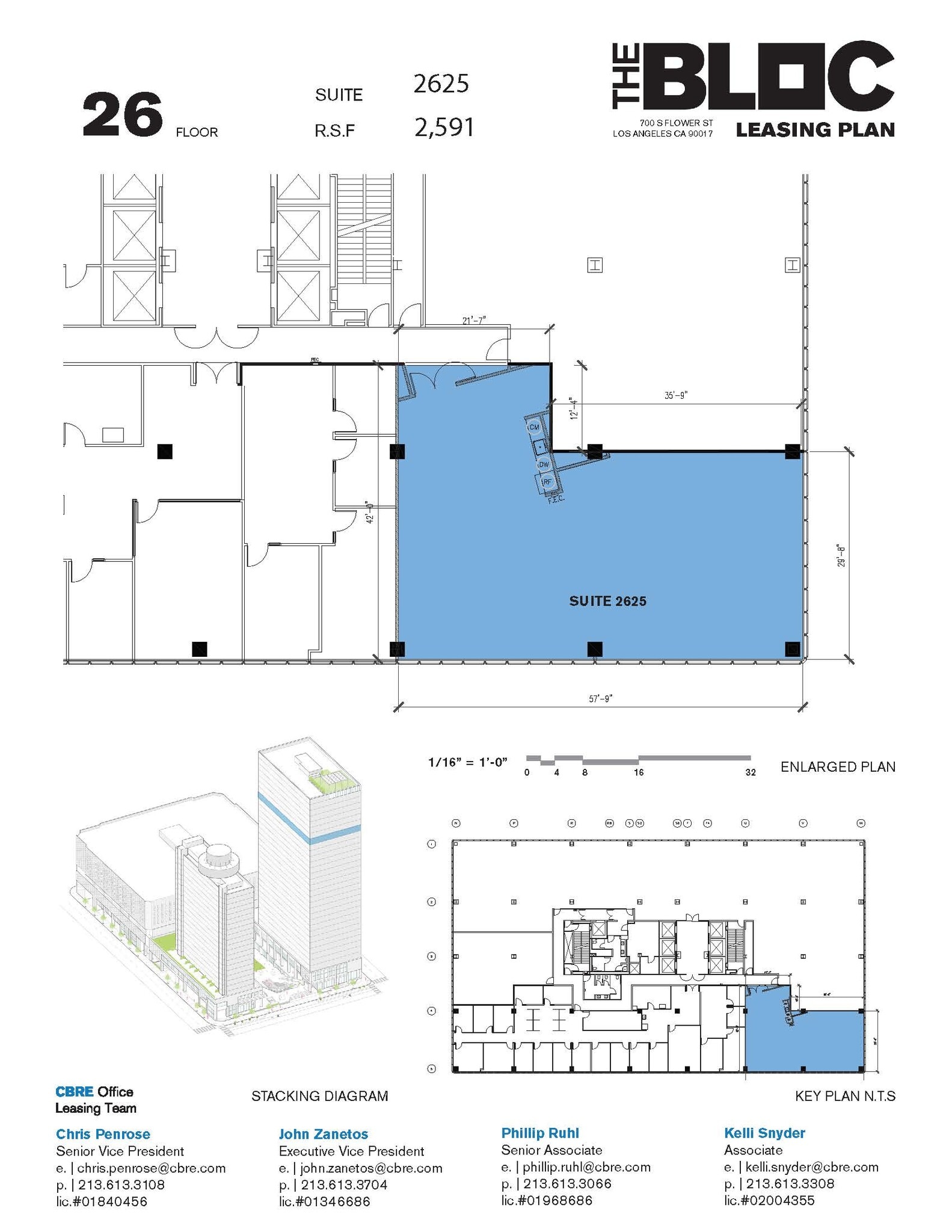 700 S Flower St, Los Angeles, CA à louer Plan d’étage– Image 1 sur 1
