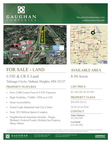 Talmage Cir, Vadnais Heights, MN à vendre - Photo de l’immeuble – Image 2 sur 3
