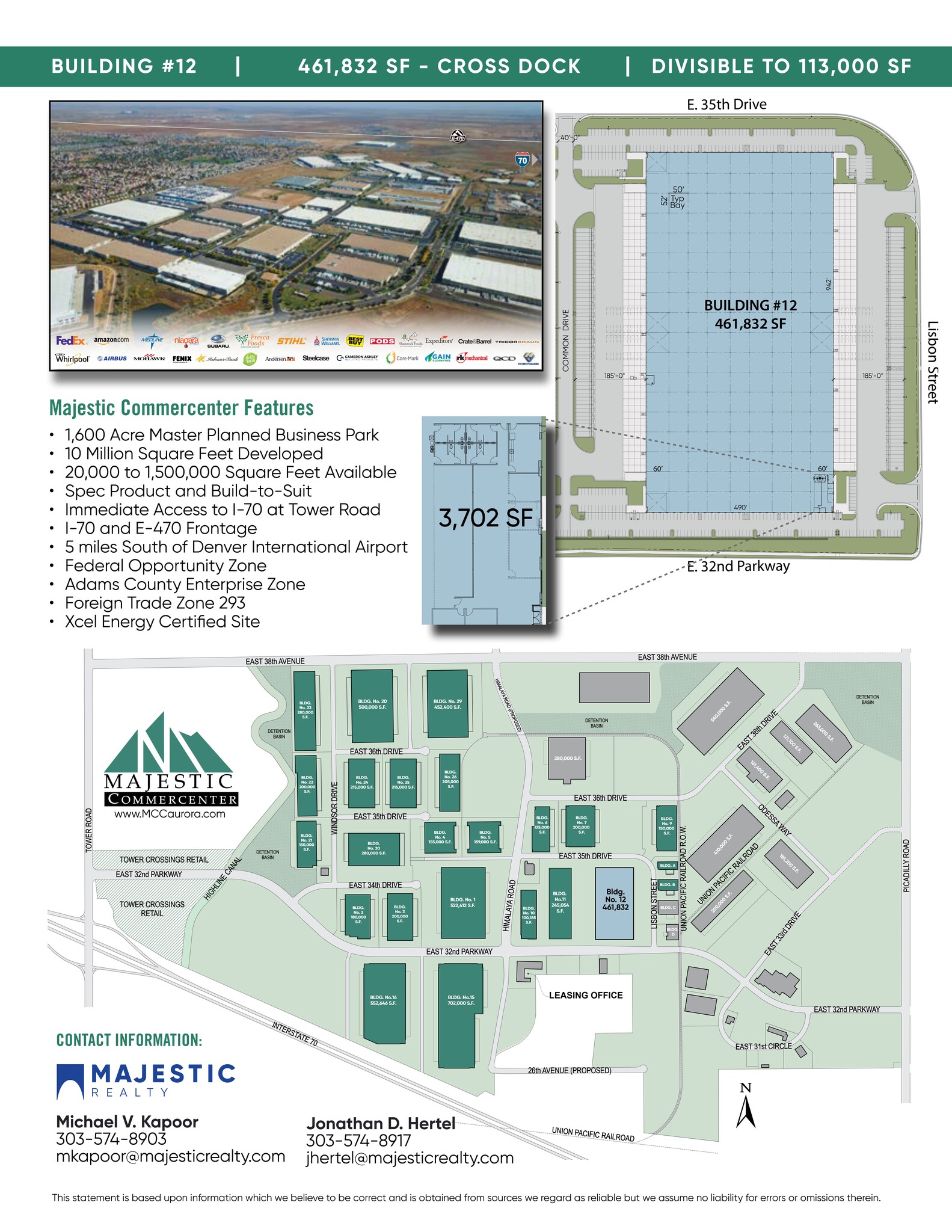 20600 E 35th Dr, Aurora, CO à louer Plan de site– Image 1 sur 1
