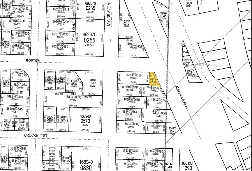 2121 Aurora Ave N, Seattle, WA à vendre - Plan cadastral – Image 2 sur 4