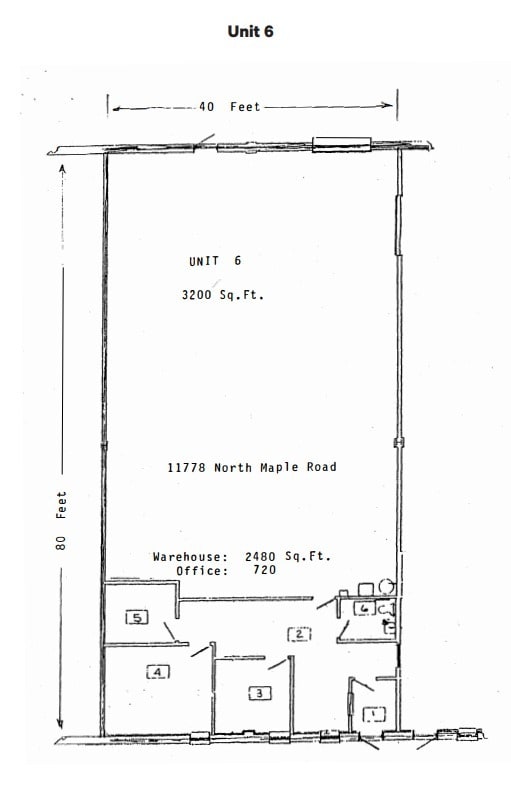 W188N11778-W188N11786 Maple Rd, Germantown, WI à louer Plan d’étage– Image 1 sur 1