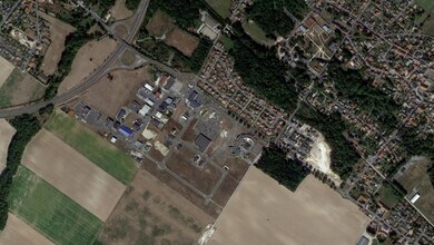 Isles Sur Suippe - Vue aérienne vue de carte