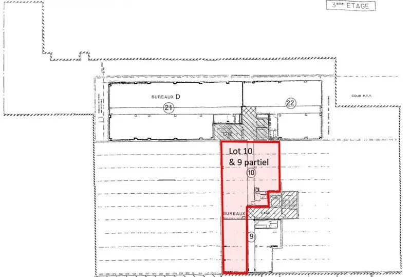 Bureau dans Massy à louer Plan d’étage– Image 1 sur 1
