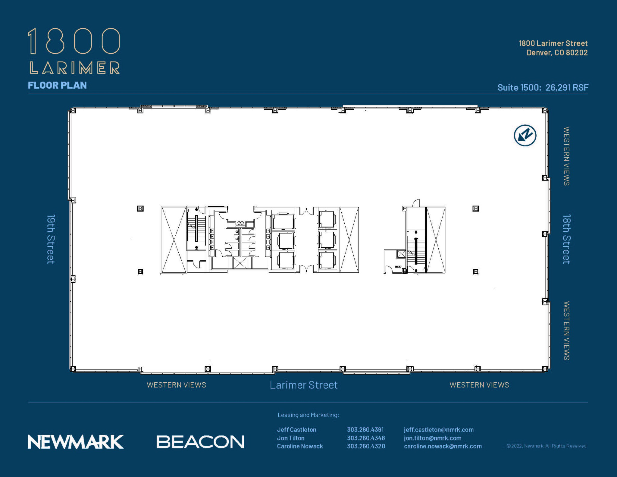 1800 Larimer St, Denver, CO à louer Plan d’étage– Image 1 sur 1