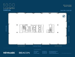 1800 Larimer St, Denver, CO à louer Plan d’étage– Image 1 sur 1