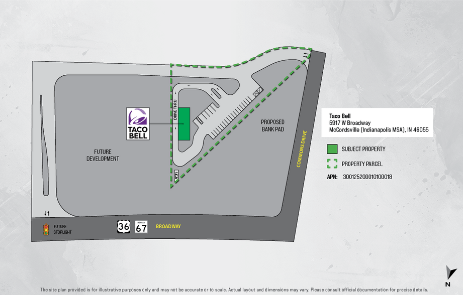 5917 W Broadway, McCordsville, IN à vendre - Plan de site – Image 2 sur 3
