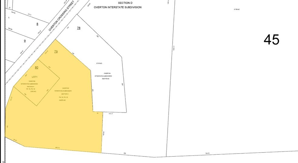 Overton Crossing St, Memphis, TN à vendre - Plan cadastral – Image 2 sur 2