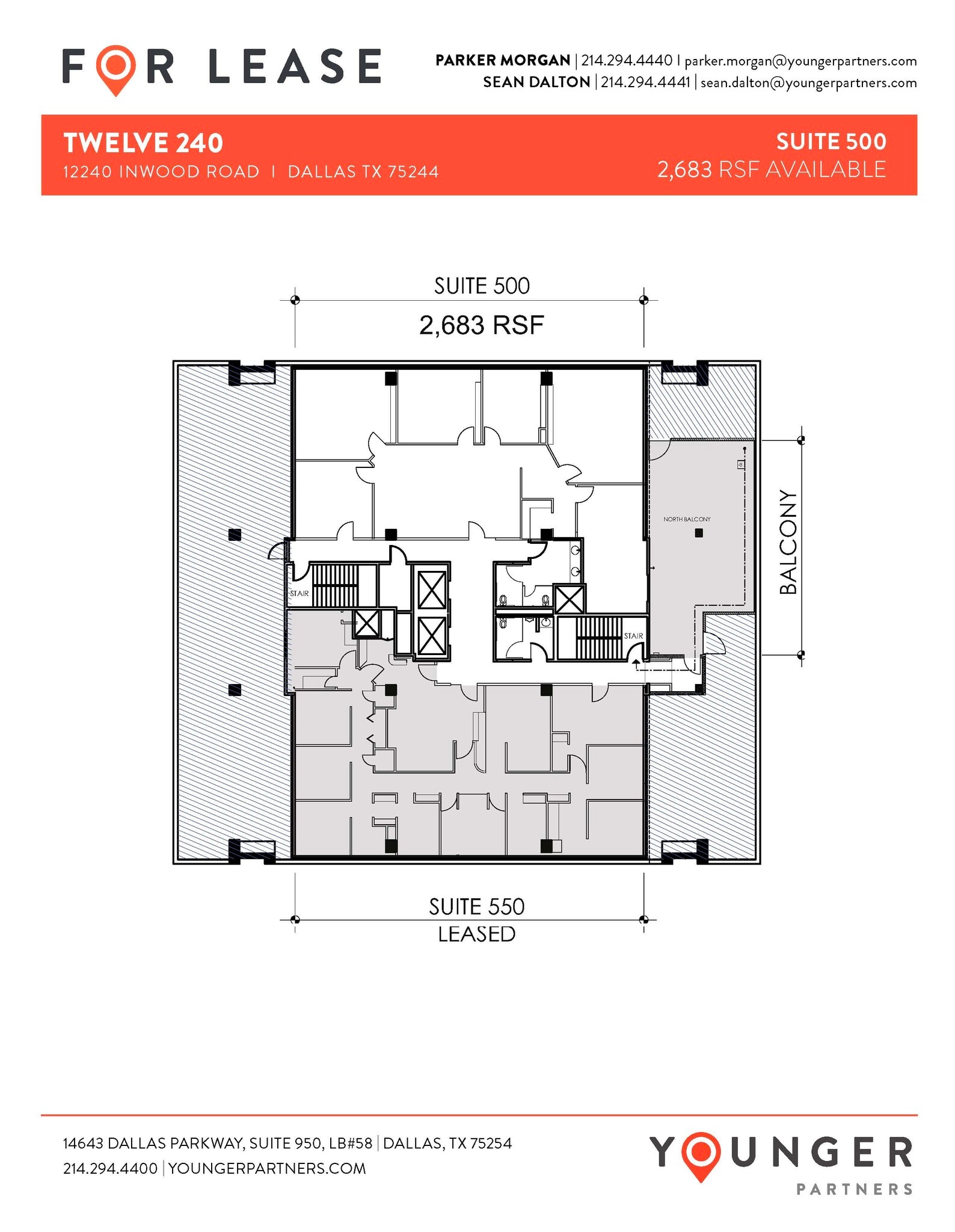 12240 Inwood Rd, Dallas, TX à louer Plan d’étage– Image 1 sur 1