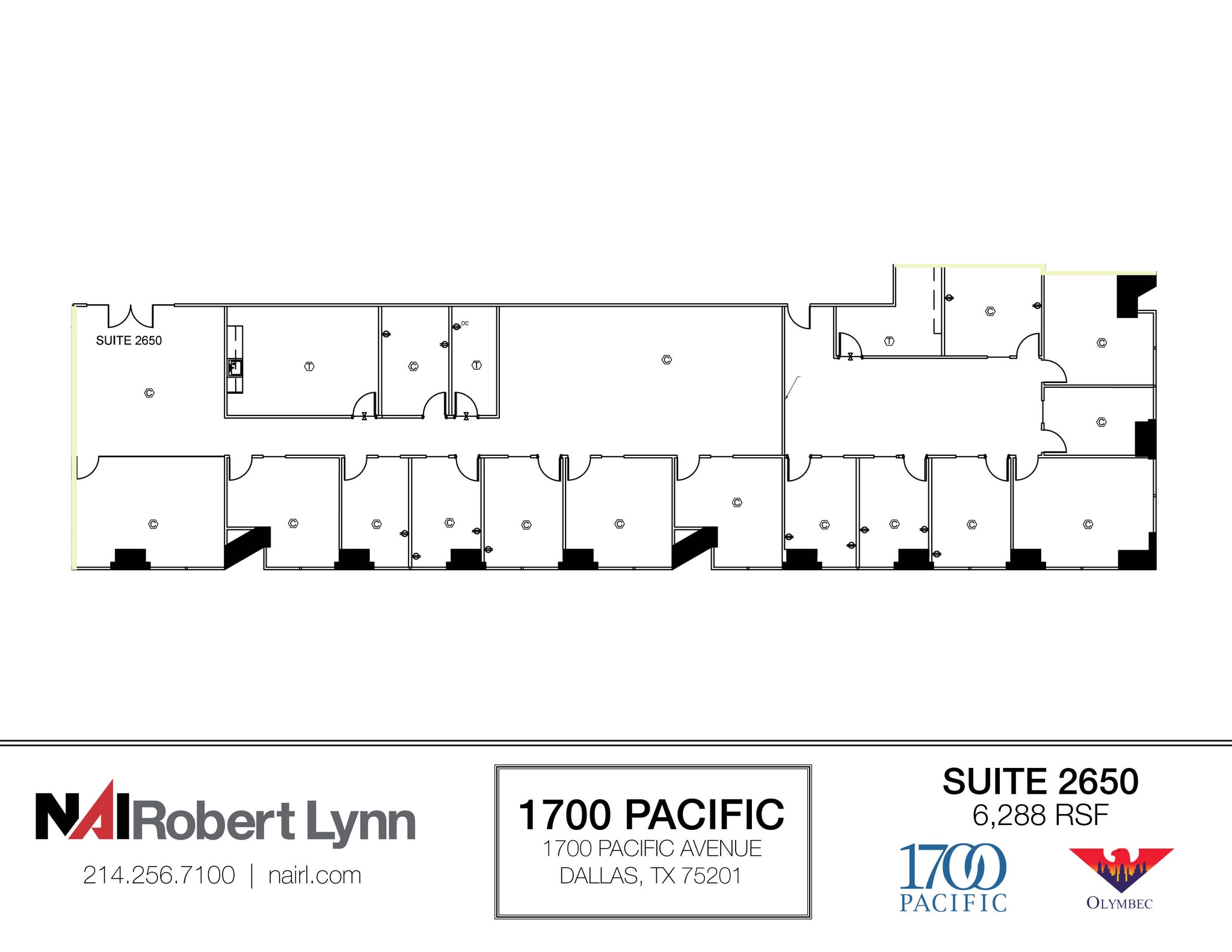 1700 Pacific Ave, Dallas, TX à louer Plan d’étage– Image 1 sur 1