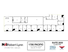 1700 Pacific Ave, Dallas, TX à louer Plan d’étage– Image 1 sur 1