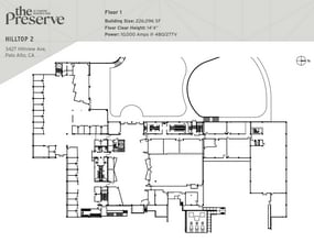 3425 Hillview Ave, Palo Alto, CA à louer Plan d’étage– Image 1 sur 3