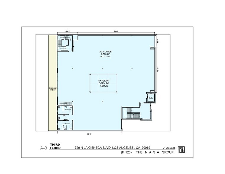 729-731 N La Cienega Blvd, Los Angeles, CA à louer - Plan d’étage – Image 3 sur 6
