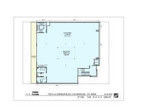 729-731 N La Cienega Blvd, Los Angeles, CA à louer Plan d’étage– Image 1 sur 1