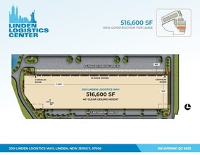 Tremley Point Rd, Linden, NJ à louer Plan de site– Image 2 sur 3