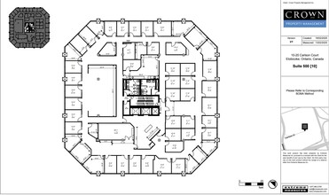 10 Carlson Crt, Toronto, ON à louer Plan d’étage– Image 1 sur 6