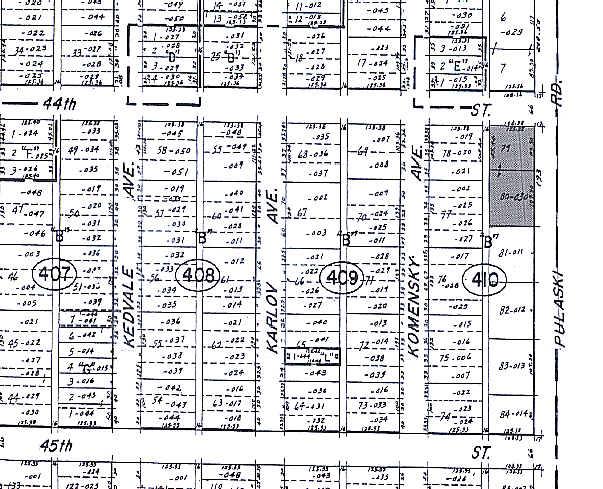 4400-4424 S Pulaski Rd, Chicago, IL à louer - Plan cadastral – Image 2 sur 7