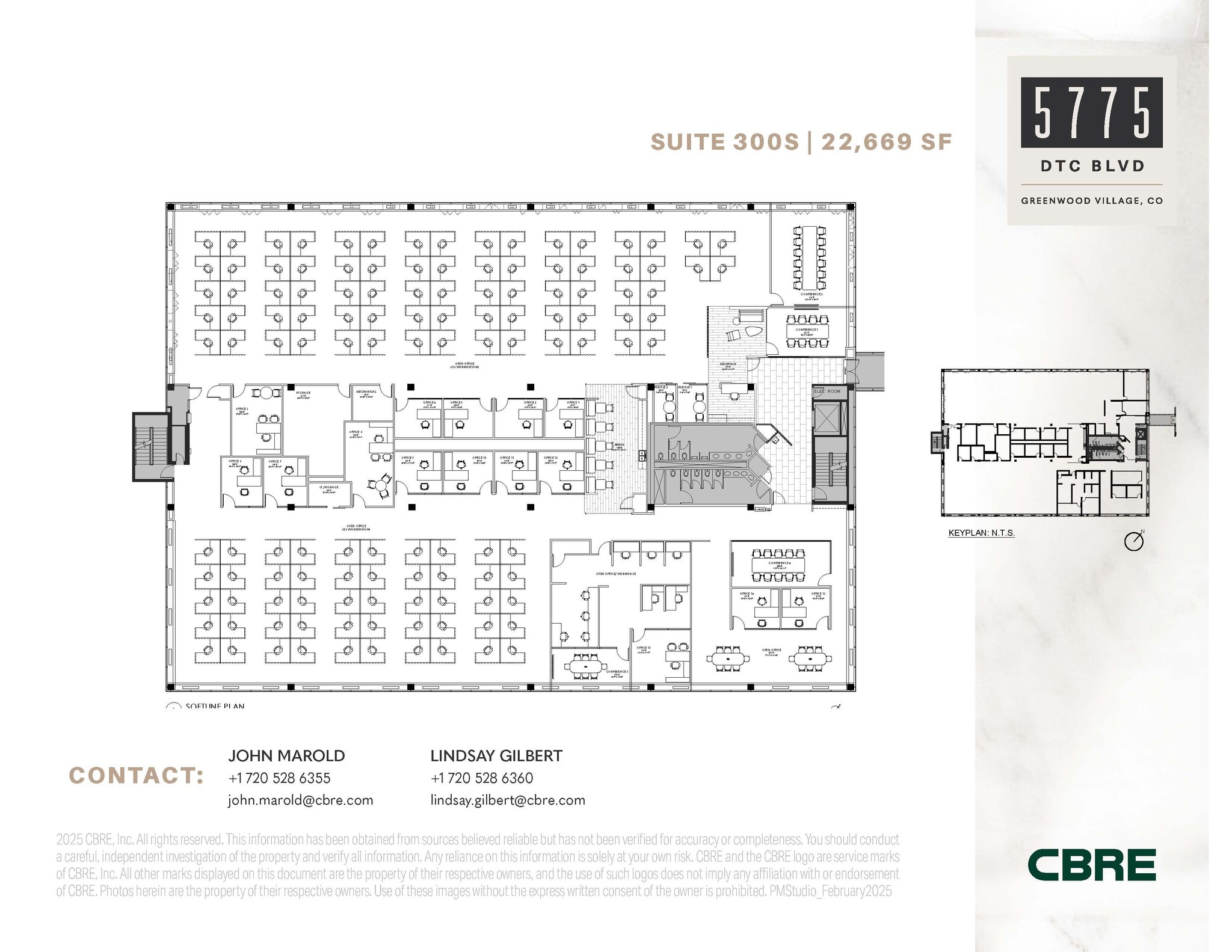 5775 DTC Blvd, Greenwood Village, CO à louer Plan d’étage– Image 1 sur 1