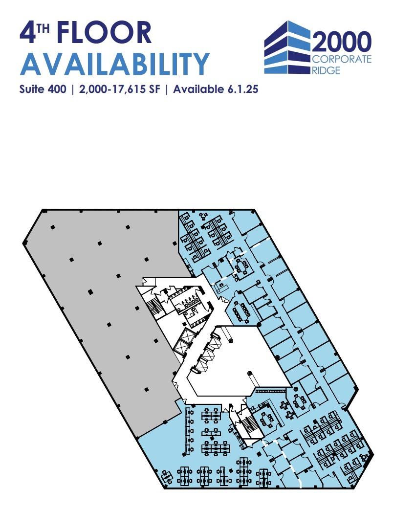 2000 Corporate Ridge Rd, McLean, VA à louer Plan d’étage– Image 1 sur 1