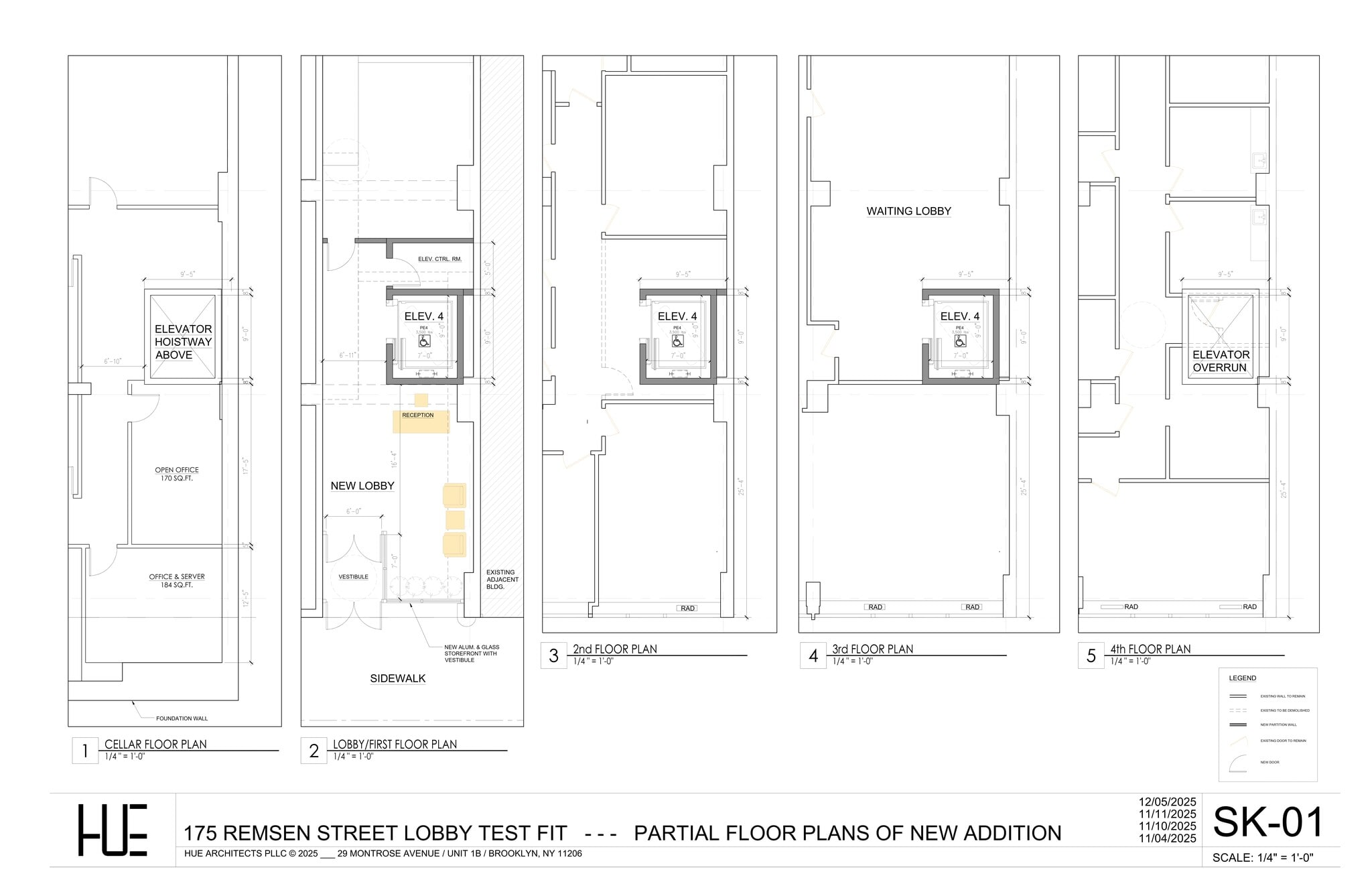 175 Remsen St, Brooklyn, NY à louer Plan de site– Image 1 sur 2